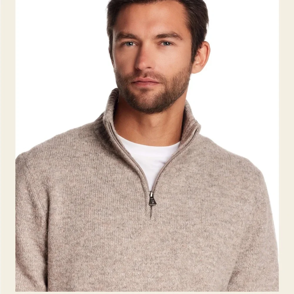Weatherproof Men's blue/gray Zip-Up Sweater - Picture 3 of 7